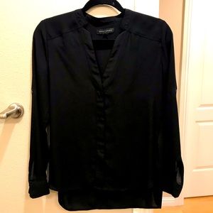 Banana Republic Black V-neck Blouse